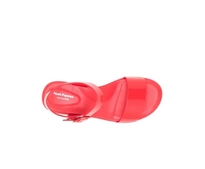 Hush Puppies Sandals Women Brite Jells Quarter Strap Sandal Fiesta Red