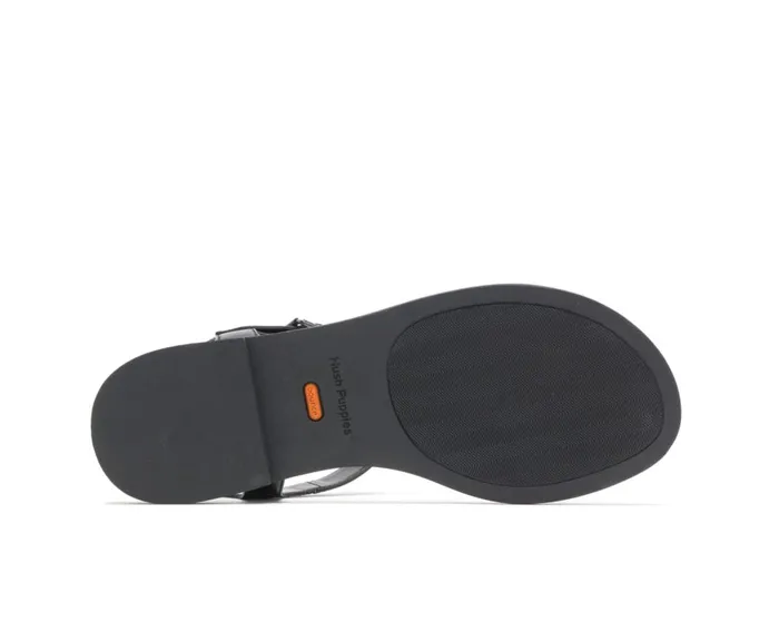Hush Puppies Sandals Women Lexi Toepost Black Leather