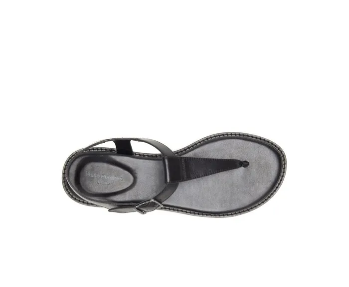 Hush Puppies Sandals Women Lexi Toepost Black Leather
