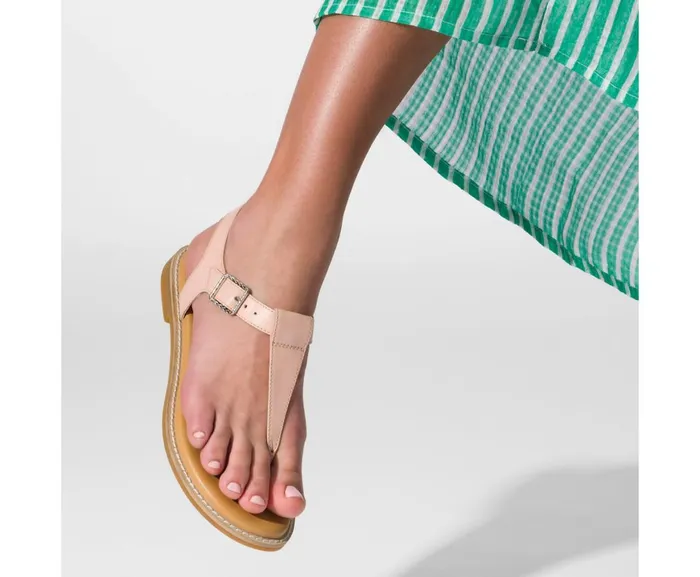 Hush Puppies Sandals Women Lexi Toepost Black Leather