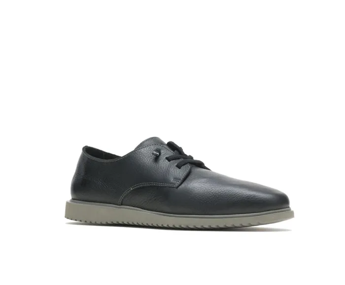 Hush Puppies Sneakers Men Everyday Lace Up Black Leather
