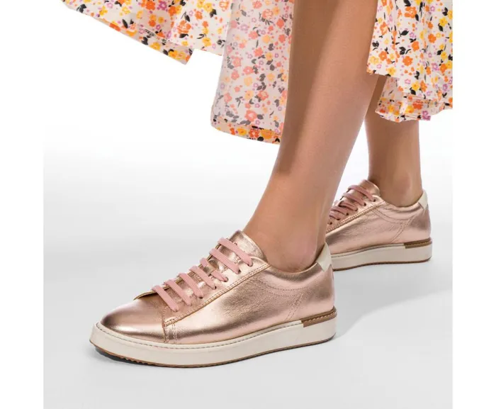 Hush Puppies Sneakers Women Sabine Sneaker Rose Gold Leather Hush Puppies Sneakers Women Sabine Sneaker Rose Gold Leather