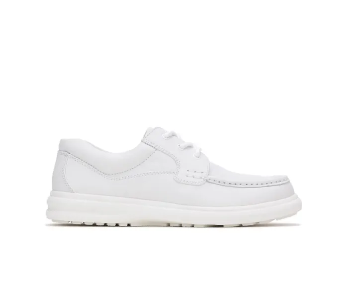 Hush Puppies Walking Shoes Men Gus White Leather