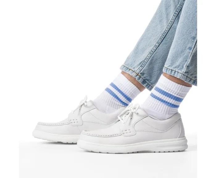 Hush Puppies Walking Shoes Men Gus White Leather Hush Puppies Walking Shoes Men Gus White Leather