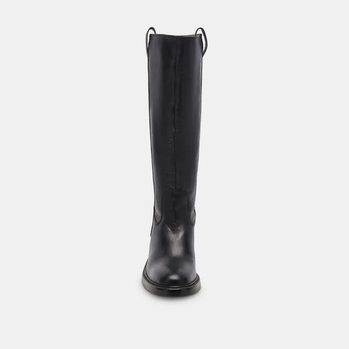 Illora Boots Black Leather Women Dolce Vita Boots and Booties