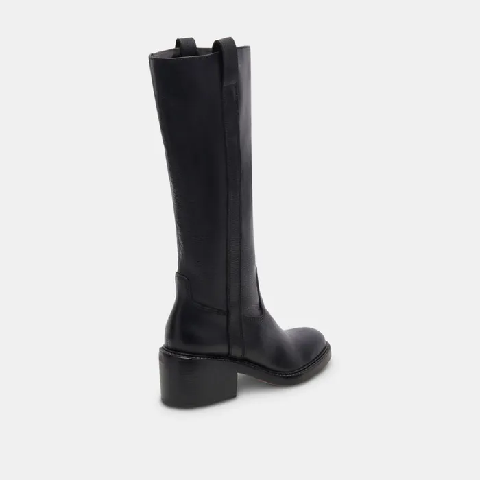 Illora Boots Black Leather Women Dolce Vita Boots and Booties