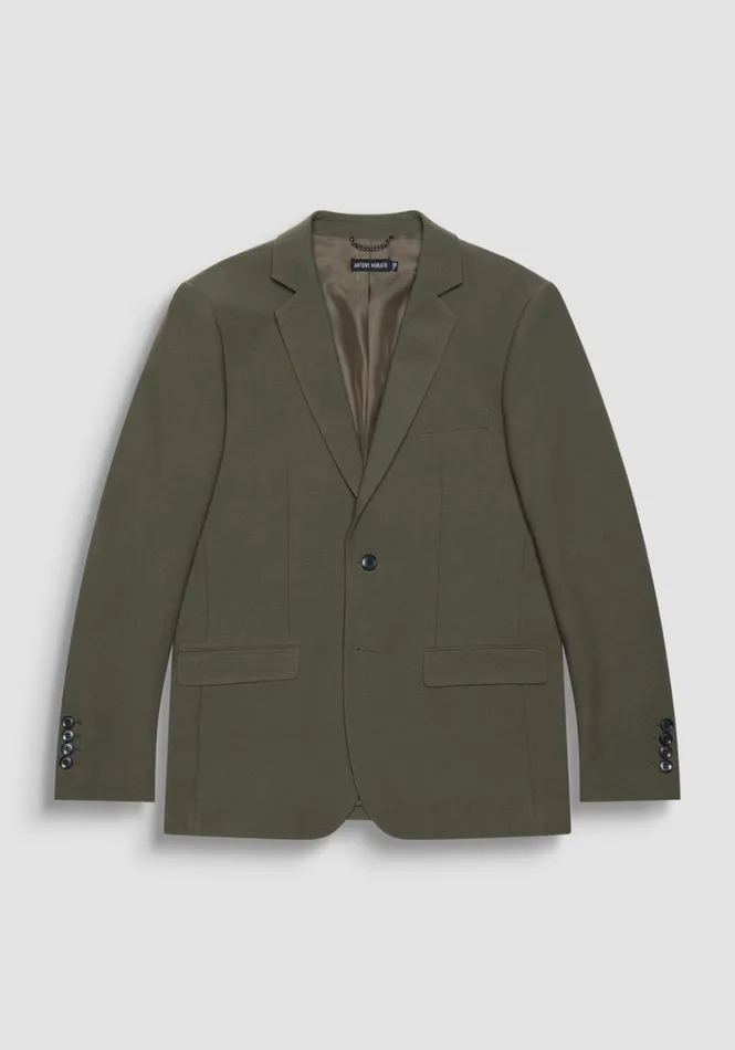 Jackets And Gilet Men Antony Morato Regular Fit 034Cora034 Jacket In Green Viscose And Wool Blend Fabric Army Green