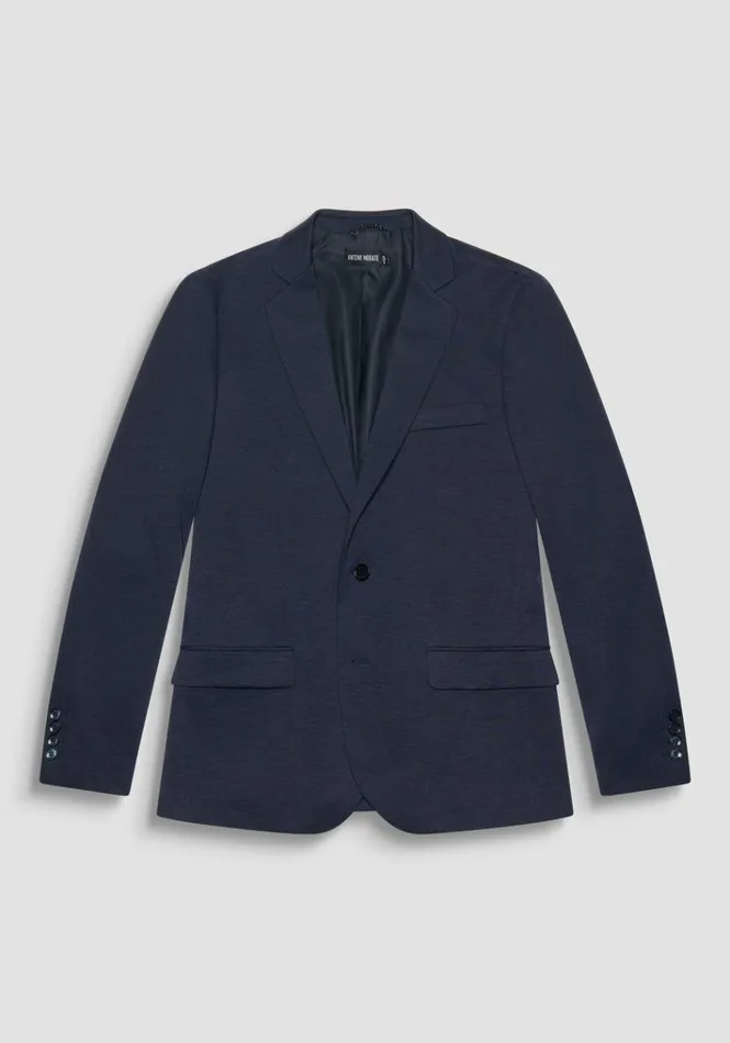 Jackets And Gilet Men Antony Morato Super Slim Fit 034Ashe034 Jacket In Blue Melange Viscose Blend Melange Blue