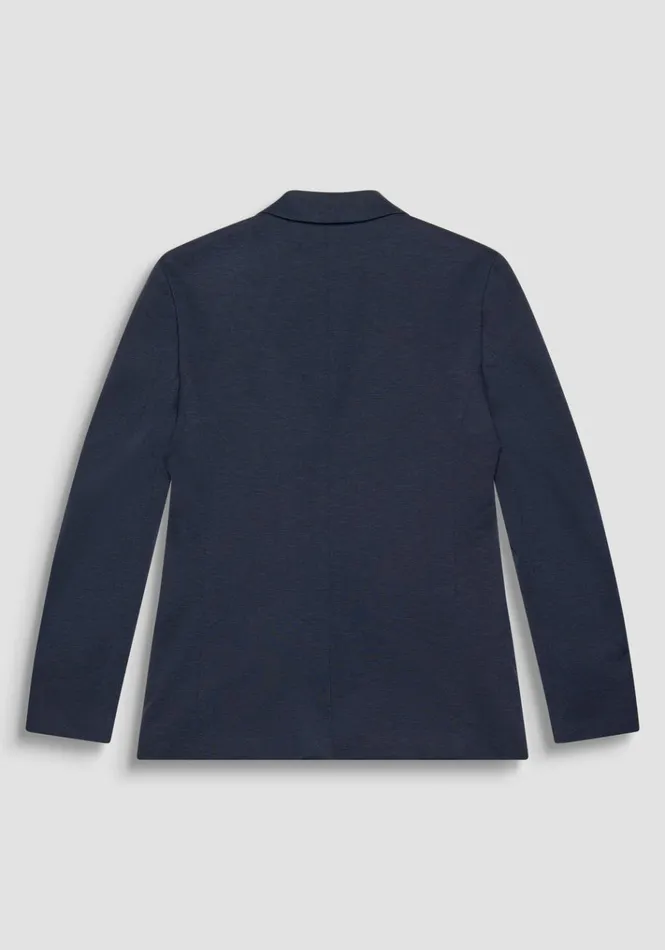 Jackets And Gilet Men Antony Morato Super Slim Fit 034Ashe034 Jacket In Blue Melange Viscose Blend Melange Blue