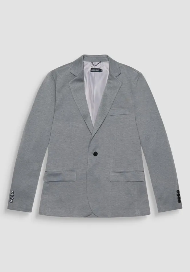 Jackets And Gilet Men Antony Morato Super Slim Fit Grey 034Ashe034 Jacket In Viscose Blend Ash Grey