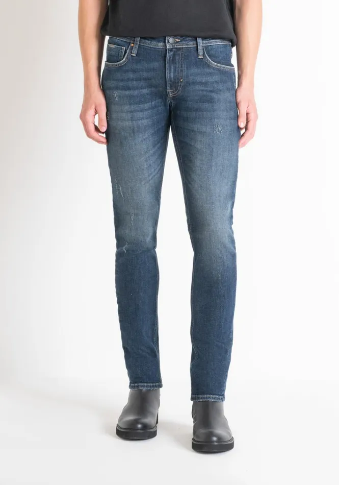 Jeans Men Antony Morato Tapered Fit 034Ozzy034 Jeans In Dark VintageEffect Fabric Light Blue