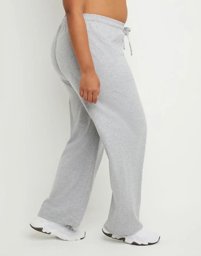 Jersey Pants C Logo 315034 Plus Size Oxford Grey Women Champion Pants