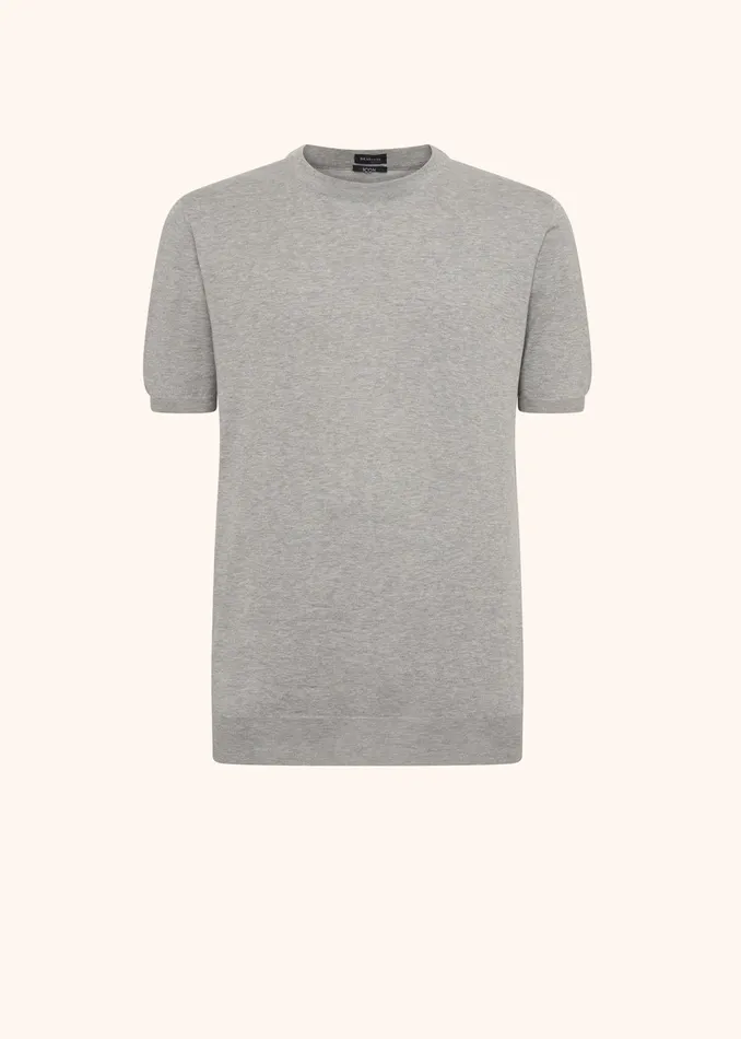 JERSEY ROUND NECK Cotton Men Kiton Knitwear