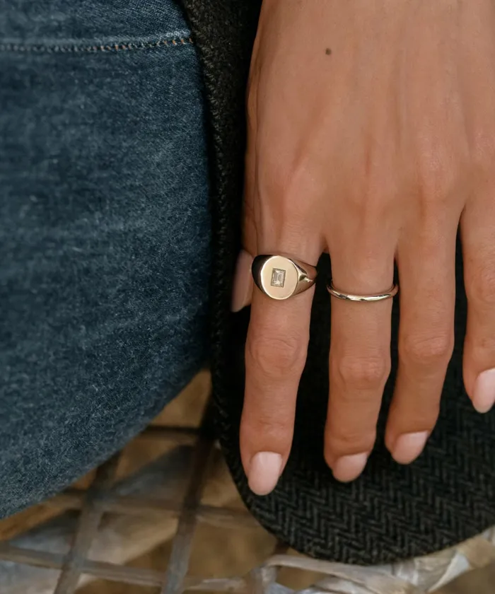 Jewelry Women Jenni Kayne Brook Gold Band White Gold