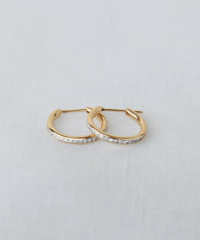 Jewelry Women Jenni Kayne Iris Diamond Hoops Gold