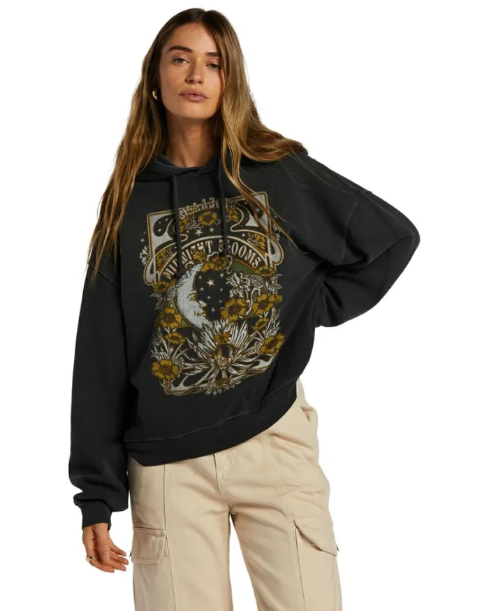 Keep Ridin Hoodie Black Sands Women Billabong Sweatshirts and Fleece