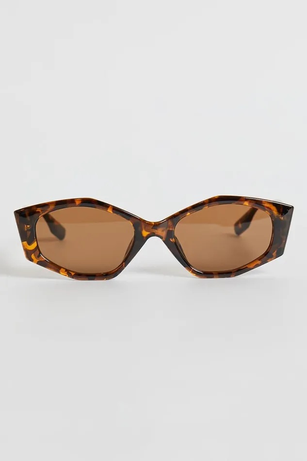 Keisha Sunglasses 8211 Wide Rim Sunglasses In Tort Women Showpo Sunglasses