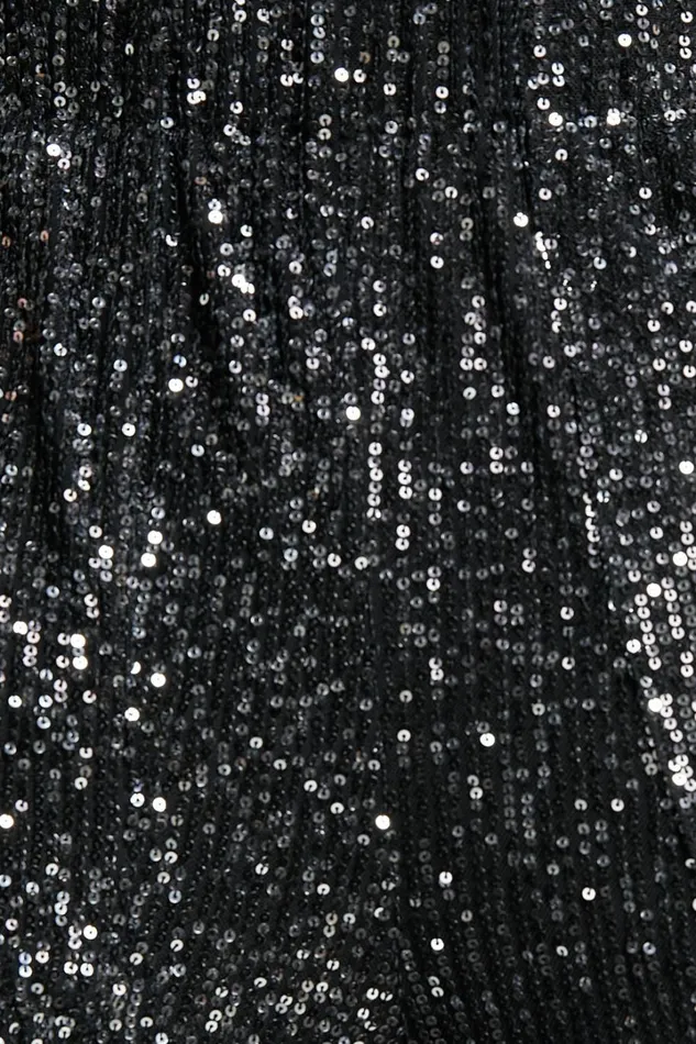 Kendrick Pant 8211 Elasticated High Waist Sequin Jogger In Black Women Showpo Loungewear