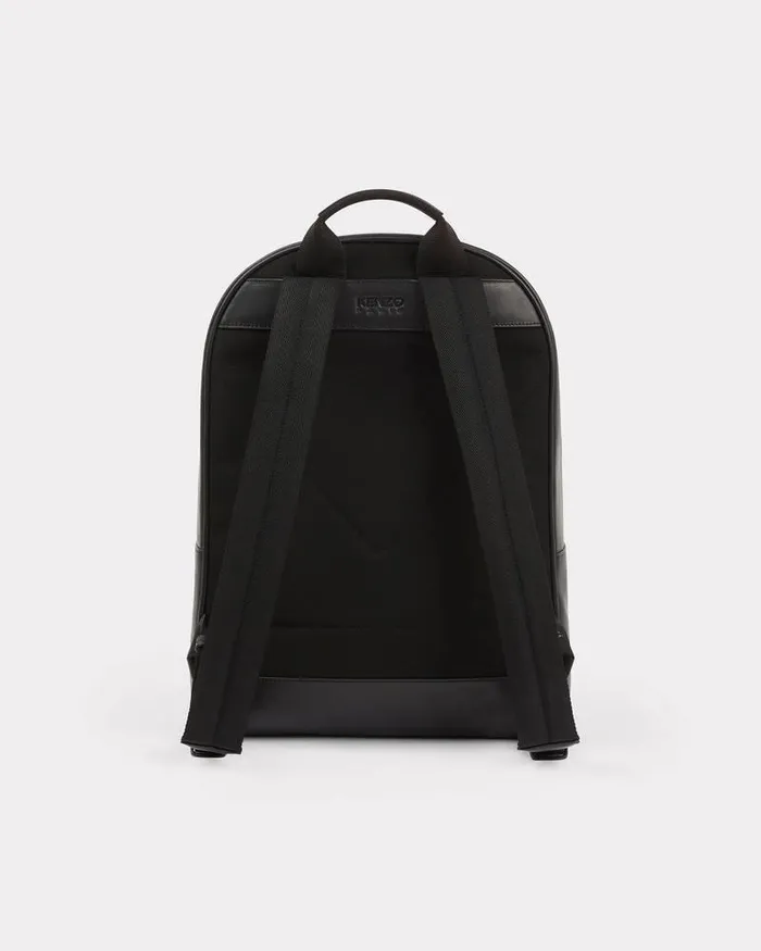 Kenzo Bags MenWomen 039Boke Flower039 Leather Backpack Black