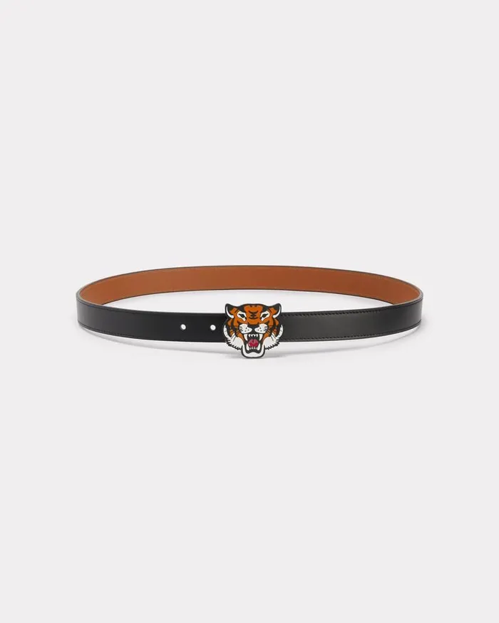 Kenzo Belts MenWomen Reversible 039 Buckle034 Leather Belt Multicolor