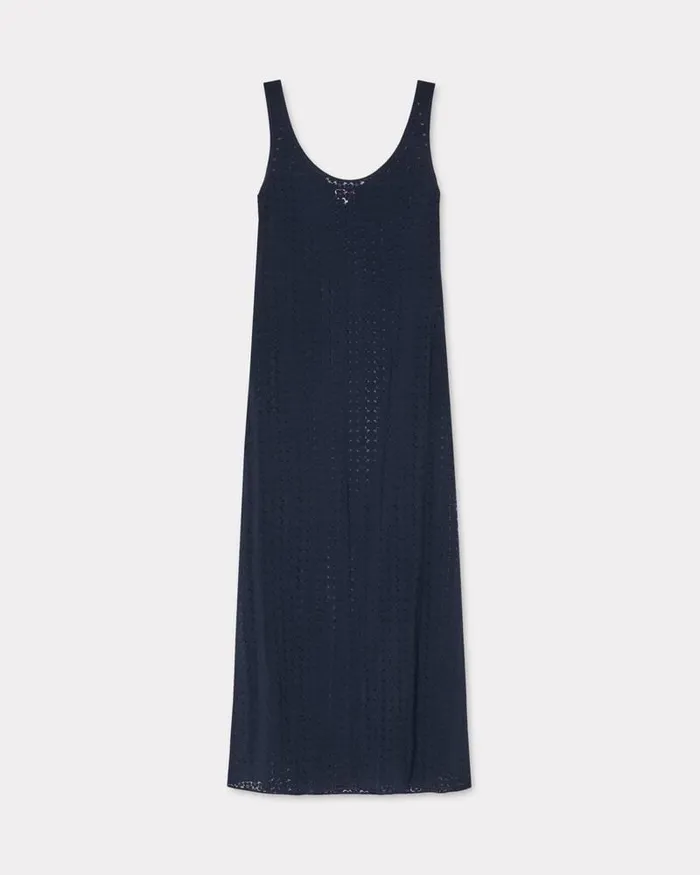 Kenzo Dresses And Skirts Women Boke Flower Dvor039 Long Dress Midnight Blue