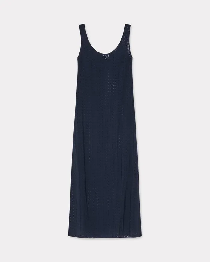 Kenzo Dresses And Skirts Women Boke Flower Dvor039 Long Dress Midnight Blue