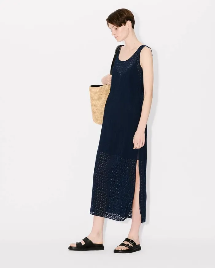 Kenzo Dresses And Skirts Women Boke Flower Dvor039 Long Dress Midnight Blue