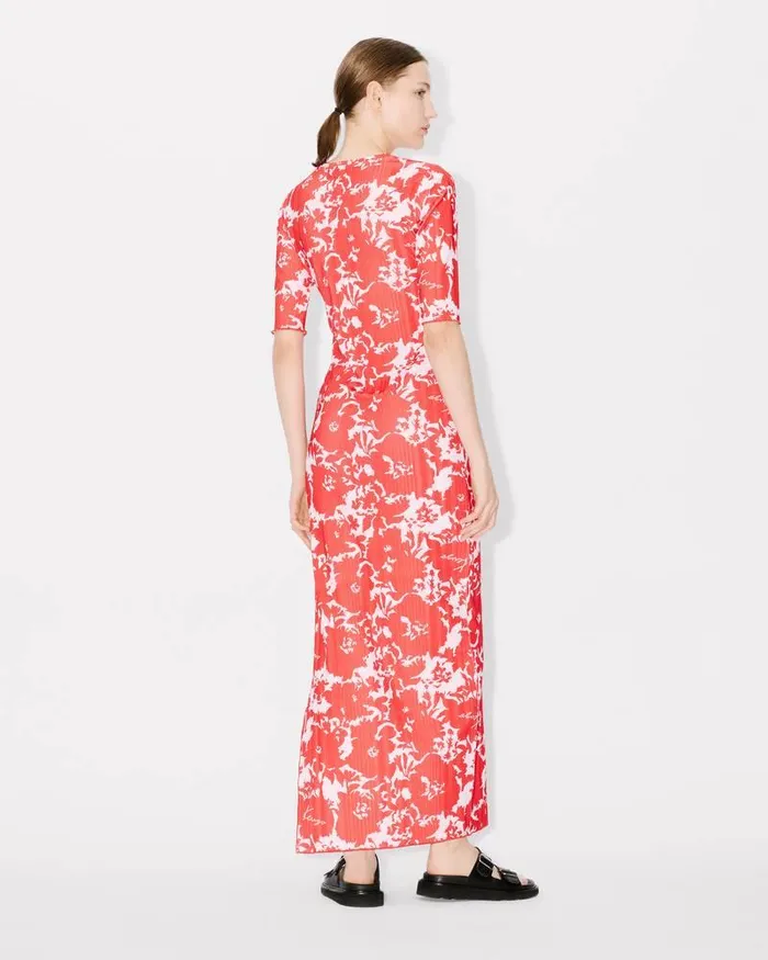 Kenzo Dresses And Skirts Women Flower Camo039 Long Tshirt Dress Medium Red