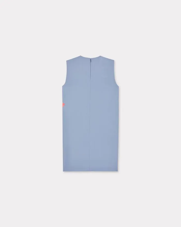 Kenzo Dresses And Skirts Women Rose039 Embroidered Short Dress Blue