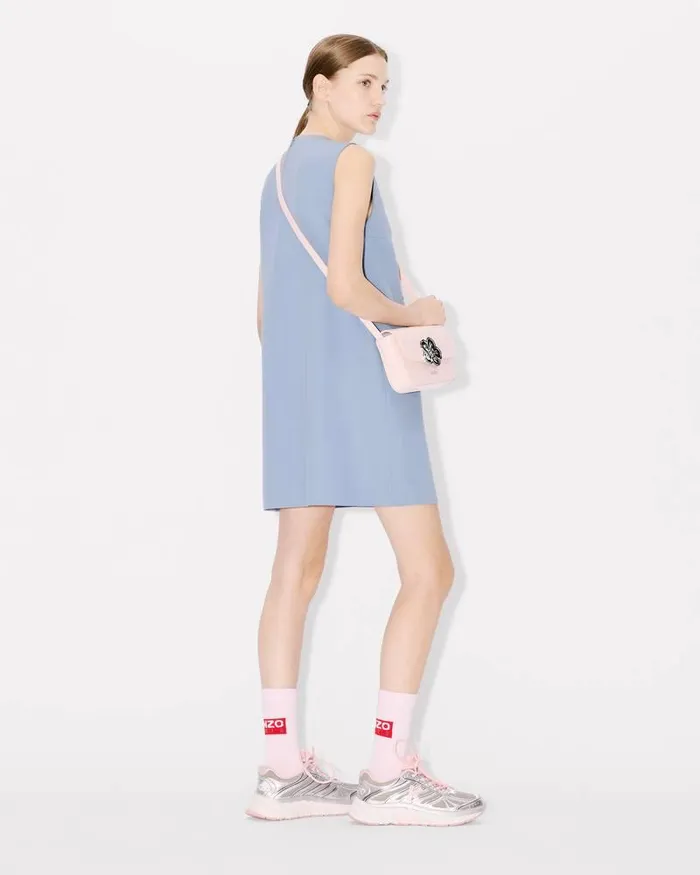 Kenzo Dresses And Skirts Women Rose039 Embroidered Short Dress Blue