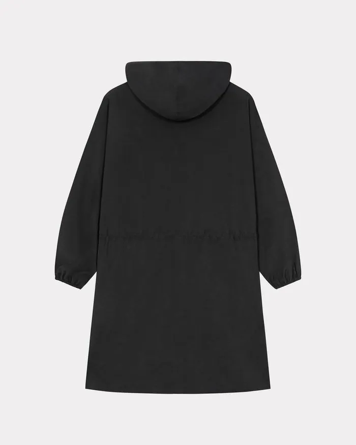 Kenzo Jackets And Coats Men Bicolor Paris039 Long Windbreaker Black