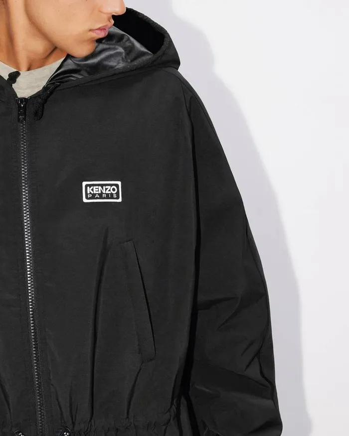 Kenzo Jackets And Coats Men Bicolor Paris039 Long Windbreaker Black