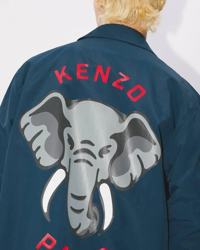 Kenzo Jackets And Coats Men Elephant039 Coach Jacket Midnight Blue