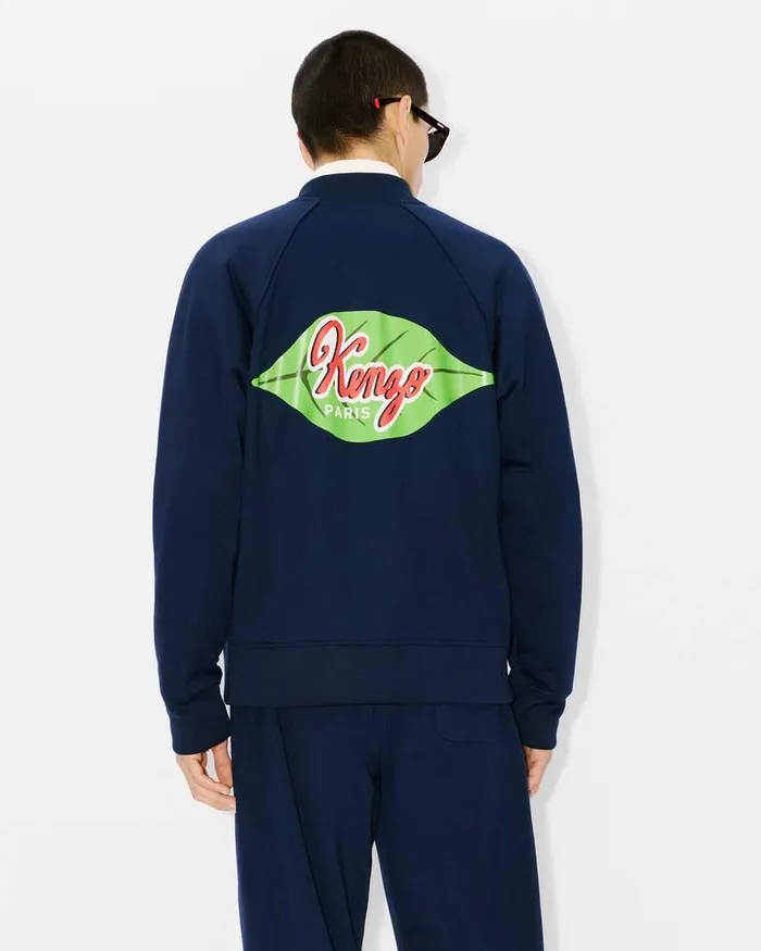 Kenzo Jackets And Coats Men Fruit Stickers039 Track Jacket Midnight Blue