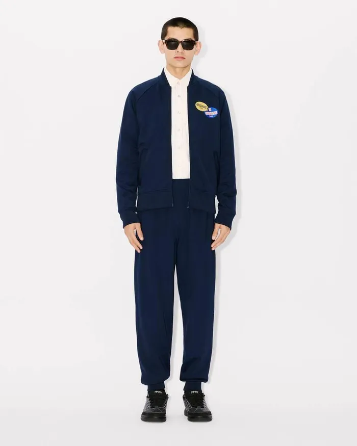 Kenzo Jackets And Coats Men Fruit Stickers039 Track Jacket Midnight Blue