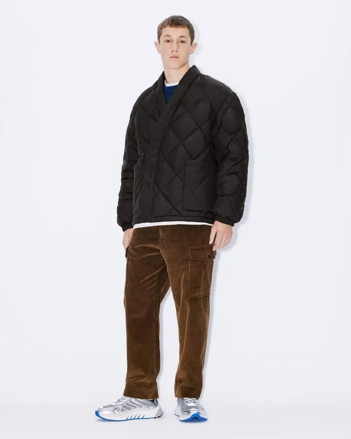 Kenzo Jackets And Coats Men Kimono Puffer Jacket Black