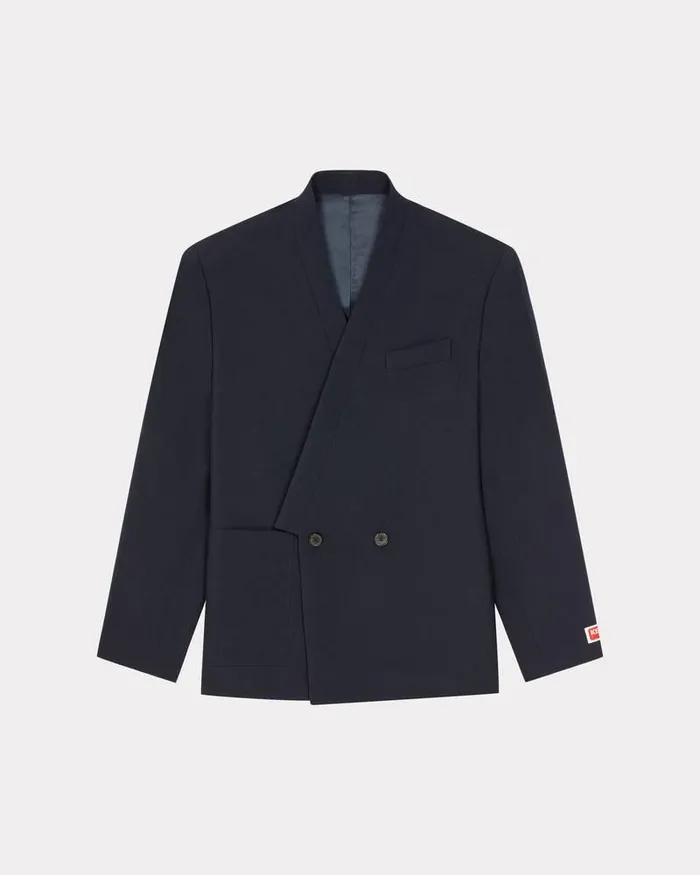 Kenzo Jackets And Coats Men Kimono Suit Jacket Midnight Blue