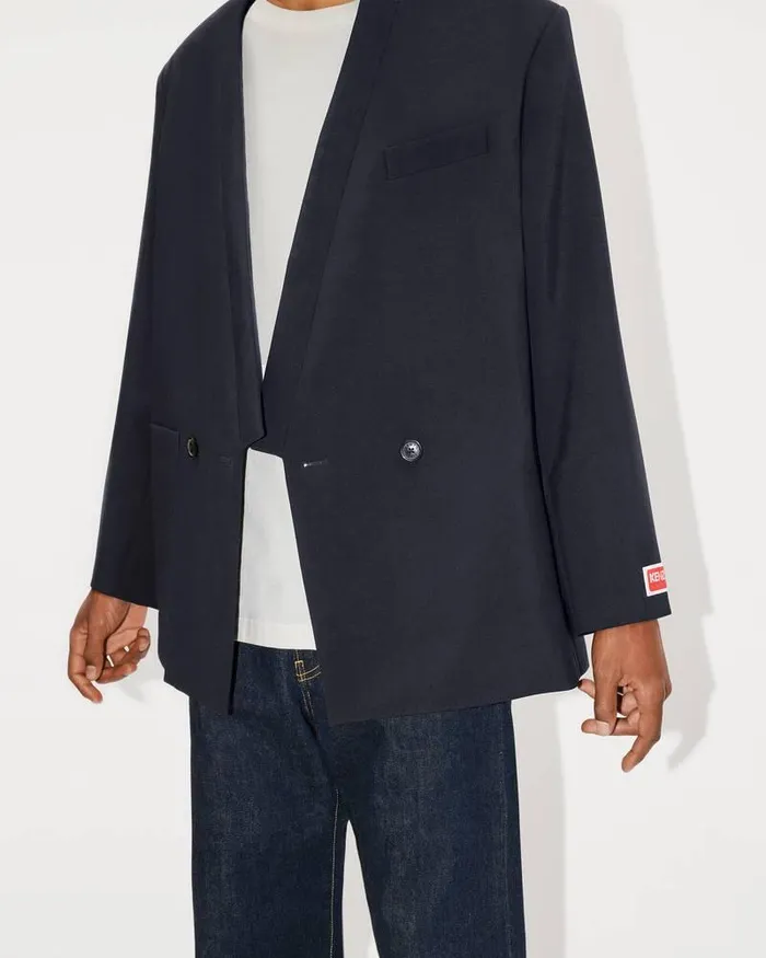 Kenzo Jackets And Coats Men Kimono Suit Jacket Midnight Blue
