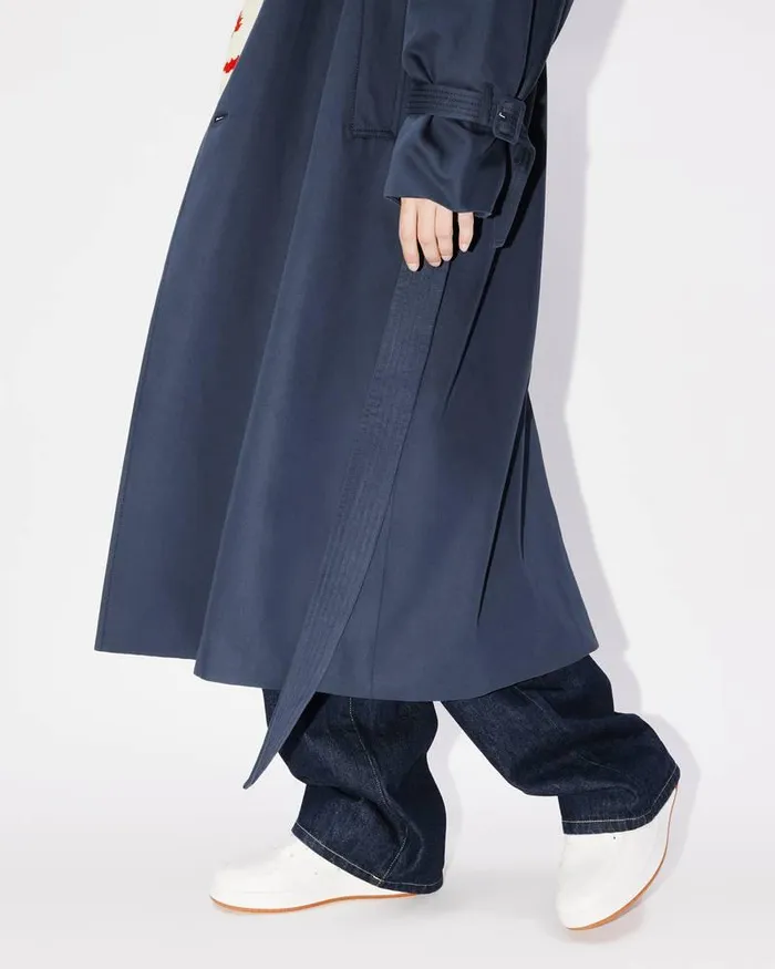 Kenzo Jackets And Coats Women Kimono Trench Coat Midnight Blue