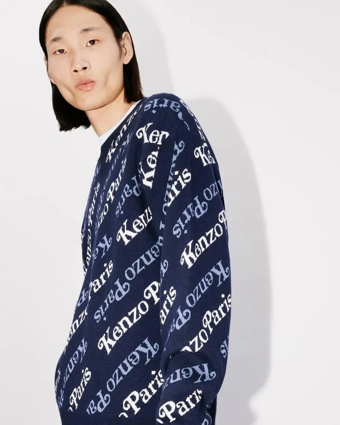 Kenzo Knitwear Men By Verdy039 Jumper Midnight Blue