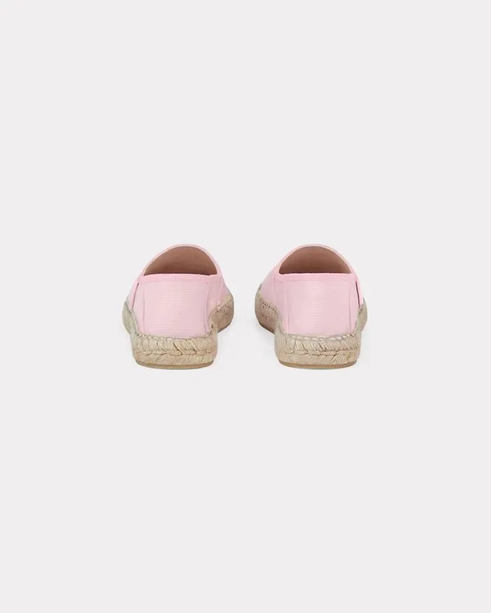 Kenzo Mules And Espadrilles Women Lucky Tiger039 Embroidered Canvas Espadrilles Faded Pink