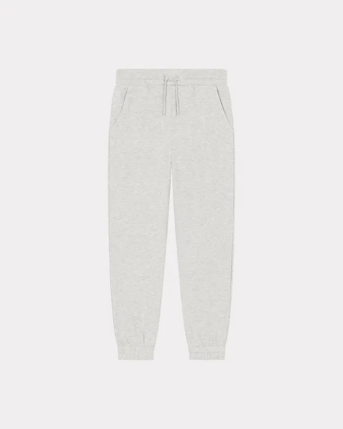 Kenzo Pants And Shorts Kids Fleece Jogging Trousers Pale Grey