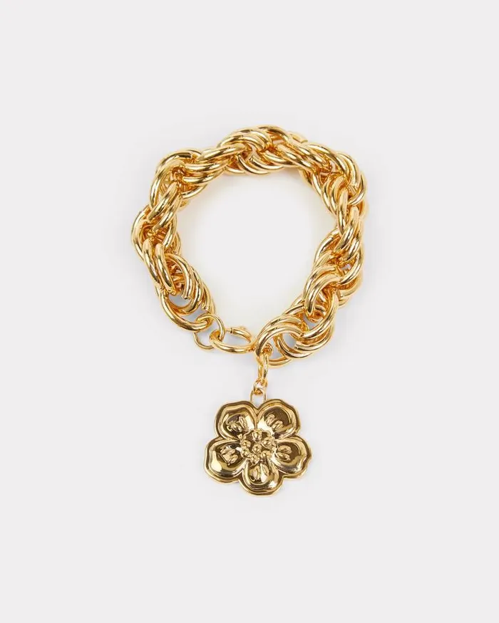 Kenzo Pins and Jewelry MenWomen Stamp039 Bracelet Gold