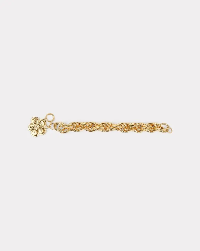 Kenzo Pins and Jewelry MenWomen Stamp039 Bracelet Gold
