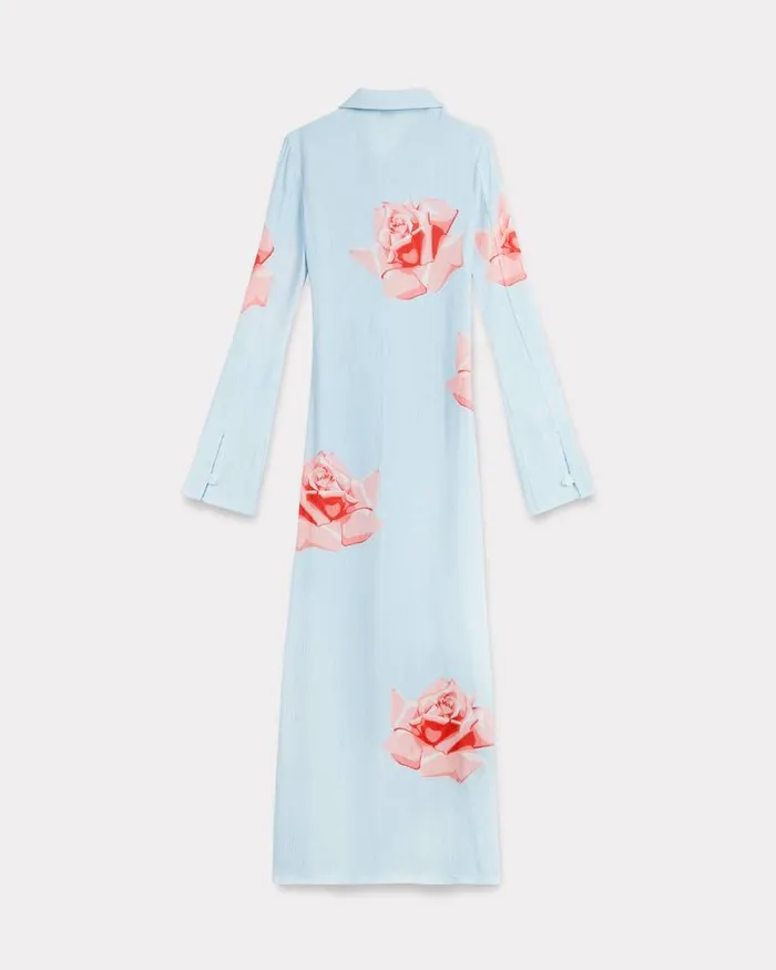 Kenzo Shirts And Tops Women Rose039 Elevated Woven Cardigan Light Blue