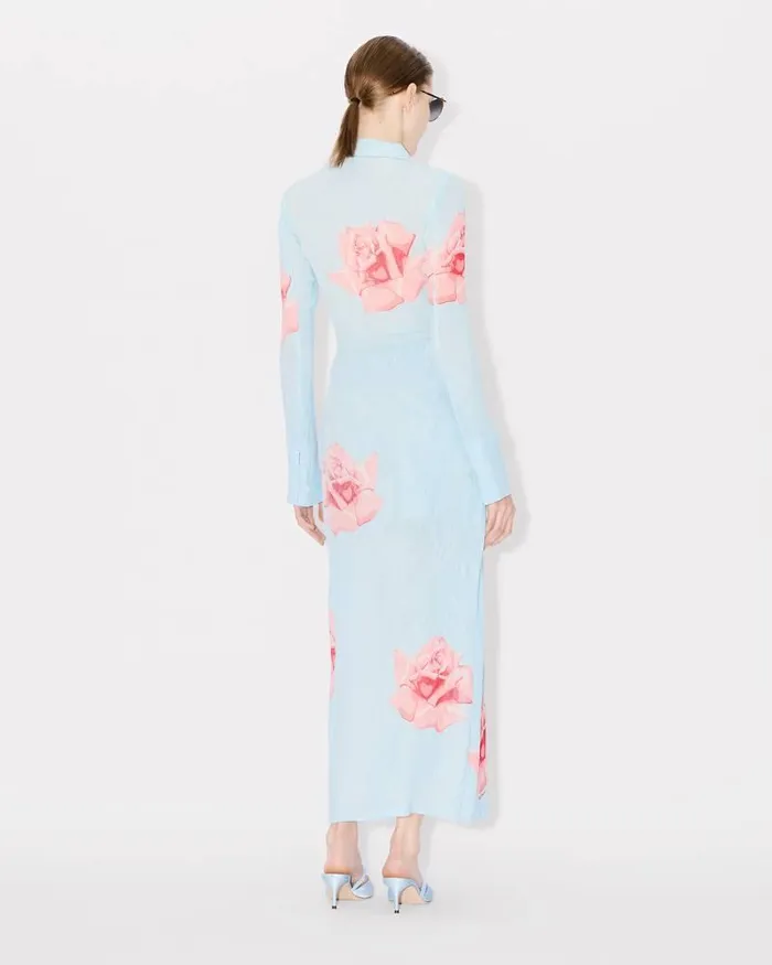 Kenzo Shirts And Tops Women Rose039 Elevated Woven Cardigan Light Blue