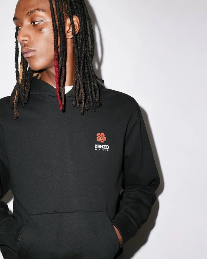 Kenzo Sweatshirts And Hoodies Men 039Boke Flower039 Embroidered Sweatshirt Black