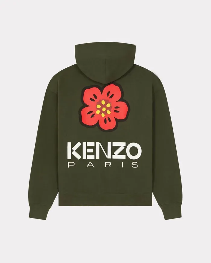Kenzo Sweatshirts And Hoodies Men 039Boke Flower039 Oversize Sweatshirt Dark Khaki