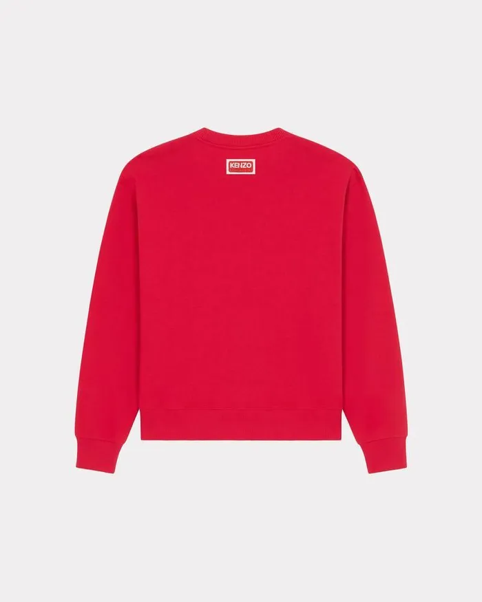 Kenzo Sweatshirts And Hoodies Men Elephant039 Embroidered Sweatshirt Cherry