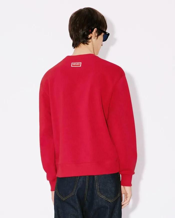 Kenzo Sweatshirts And Hoodies Men Elephant039 Embroidered Sweatshirt Cherry